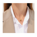 Shangjie Oem Joyas Frauen Einzigartige Spleiß Elefant Halskette Gold Plattierter Stahl Halskette Modeketten für Geschenk